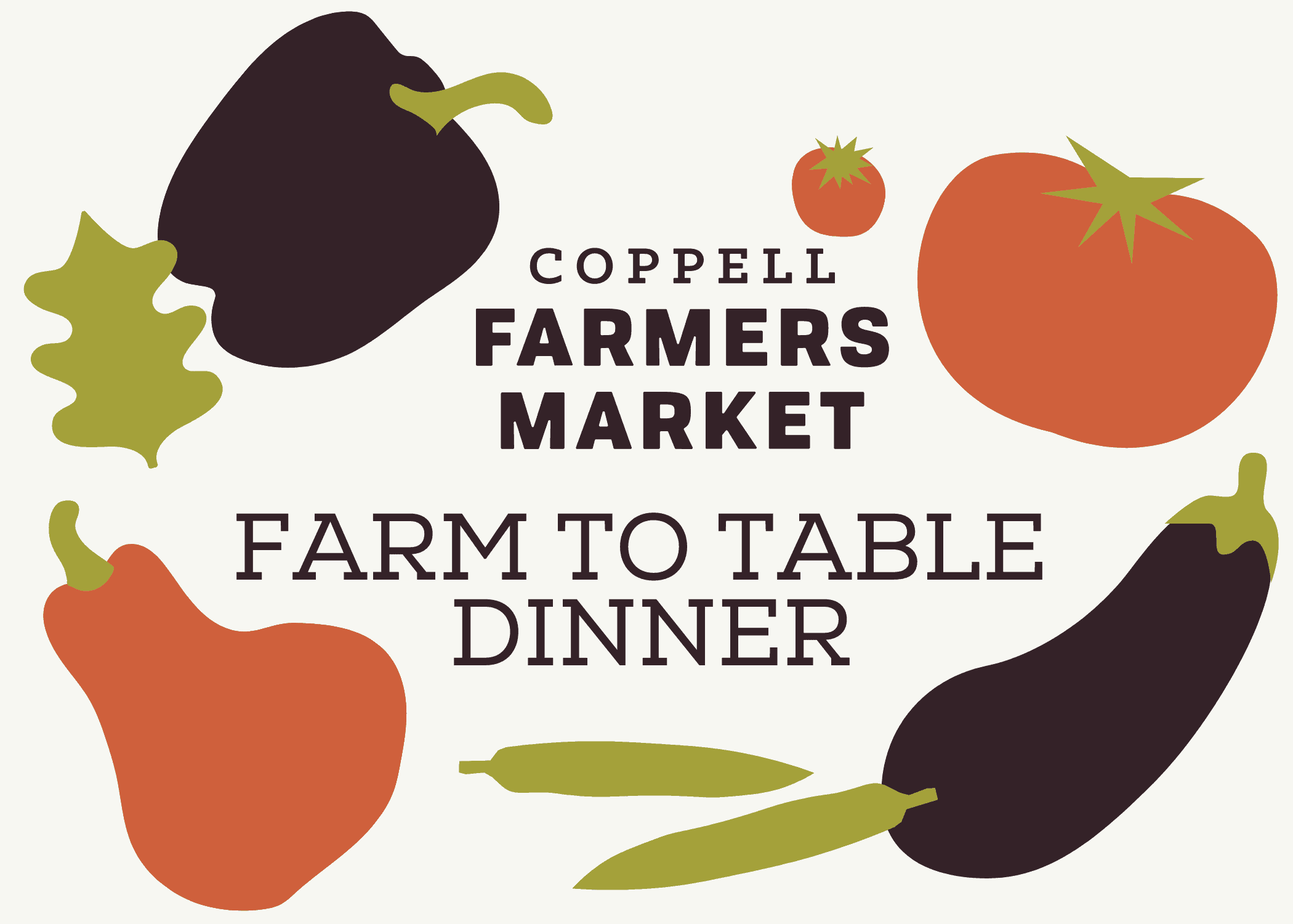 Farm to Table Dinner Menu Details Coppell Farmer's Market
